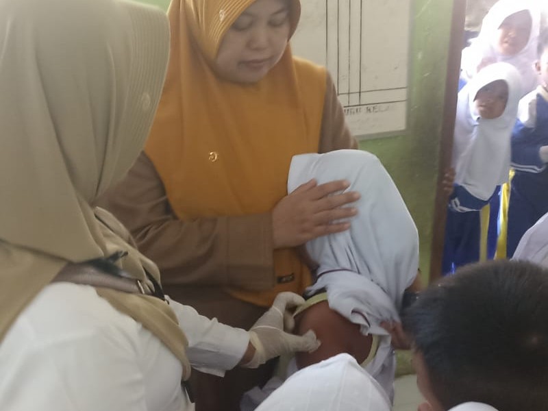 Pelaksanaan Imunisasi Campak di SD Negeri 2 Landangan