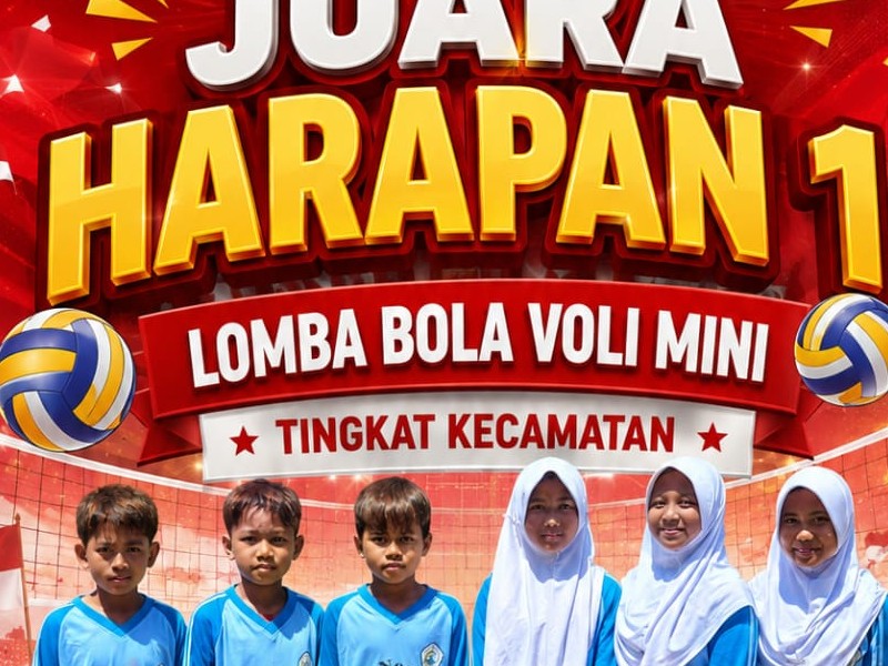 SD Negeri 2 Landangan Raih Juara Harapan 1 Lomba Bola Voli Mini Tingkat Kecamatan dalam Rangka HUT RI ke-81